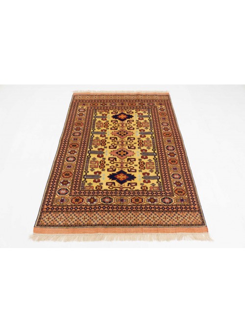 Carpet Mauri Kabul Colorful 120x150 cm Afghanistan - Wool and natural silk