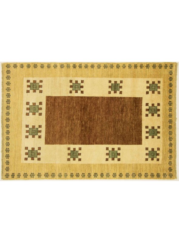 Teppich Chobi-modern Mehrfarbig 160x210 cm Afghanistan - 100% Schurwolle