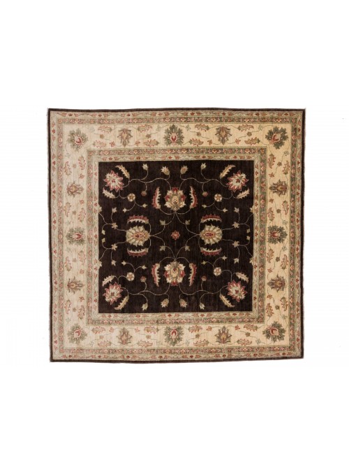 Carpet Chobi Brown 210x210 cm Afghanistan - 100% Highland wool