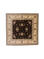 Carpet Chobi Brown 210x210 cm Afghanistan - 100% Highland wool