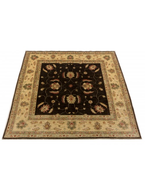 Carpet Chobi Brown 210x210 cm Afghanistan - 100% Highland wool