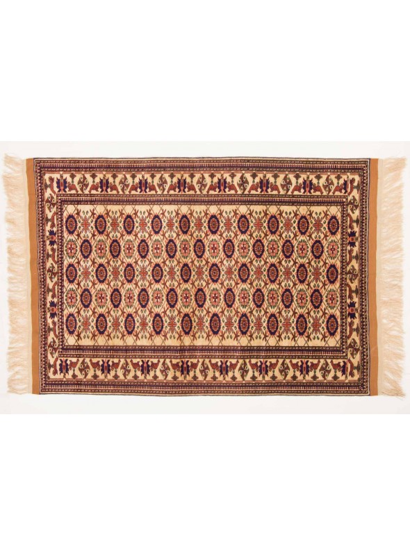 Carpet Mauri Kabul Brown 120x160 cm Afghanistan - Wool and natural silk