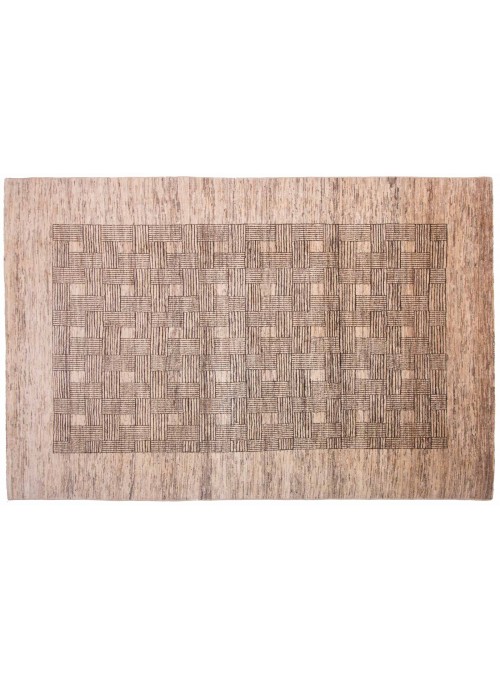 Teppich Chobi-modern Beige 200x300 cm Afghanistan - 100% Schurwolle