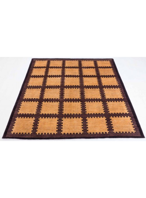 Carpet Chobi modern Beige 210x200 cm Afghanistan - 100% Wool