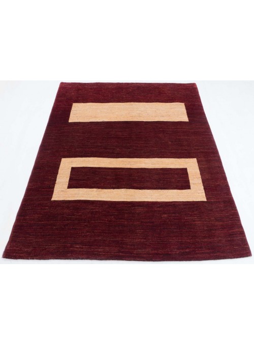 Teppich Chobi-modern Rot 150x190 cm Afghanistan - 100% Schurwolle