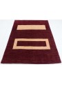 Teppich Chobi-modern Rot 150x190 cm Afghanistan - 100% Schurwolle