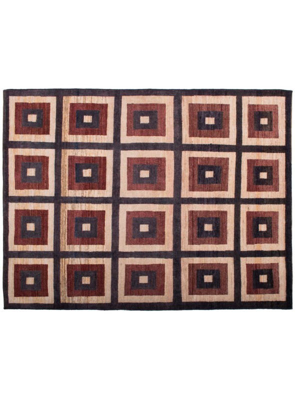 Teppich Chobi-modern Braun 150x190 cm Afghanistan - 100% Schurwolle