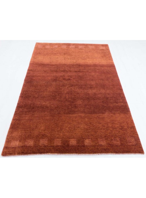 Carpet Loribaft Brown 140x200 cm India - 95% Wool, 5% acryl