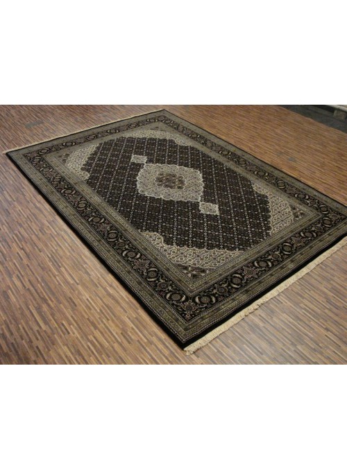 Carpet Tebriz Black 170x240 cm India - Sheep wool