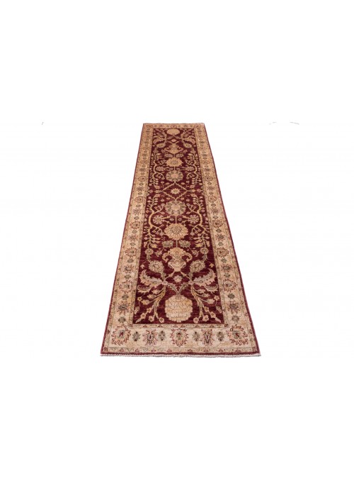 Teppich Chobi Rot 80x290 cm Afghanistan - 100% Hochlandschurwolle