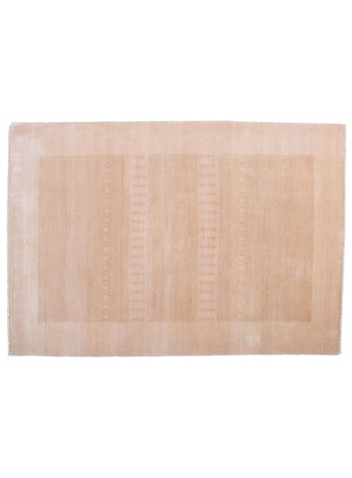 Teppich Loribaft Beige 120x180 cm Indien - 95% Schurwolle 5% Acryl