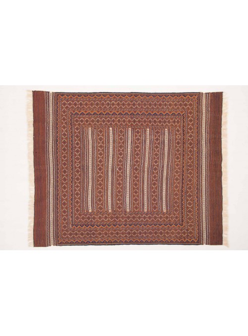Teppich Kelim Mushwani Mehrfarbig 150x180 cm Afghanistan - Schurwolle