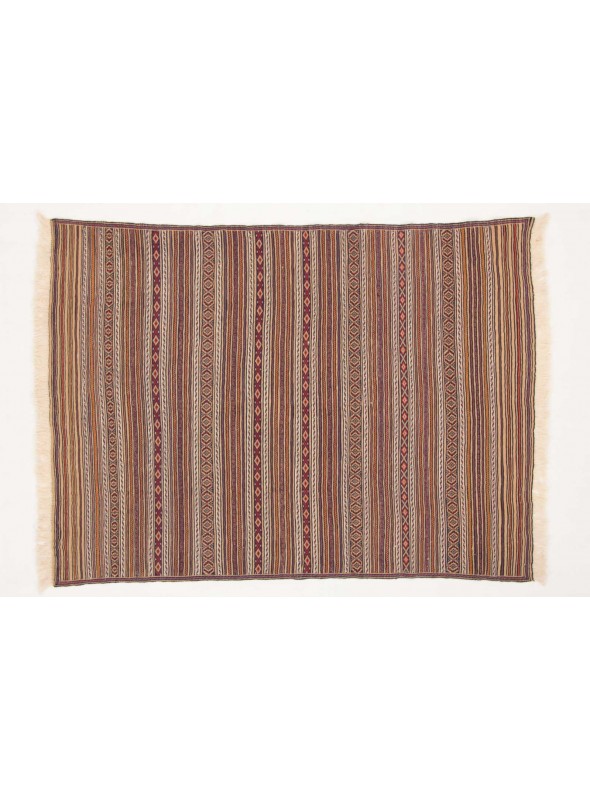 Teppich Kelim Mushwani Mehrfarbig 130x180 cm Afghanistan - Schurwolle