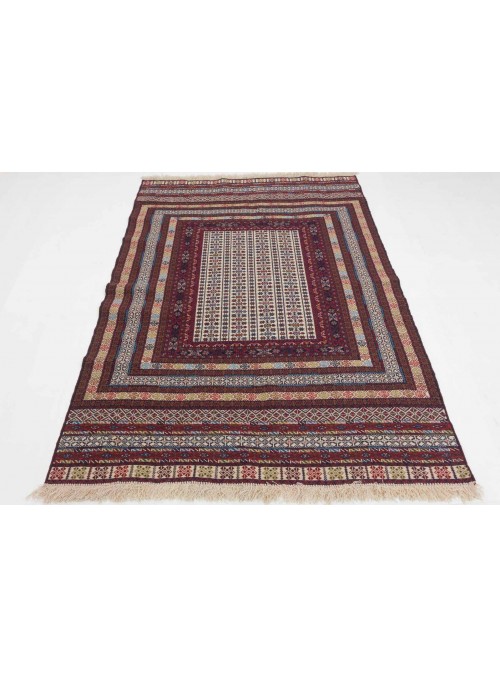 Carpet Kelim Mushwani Colorful 130x180 cm Afghanistan - Sheep wool