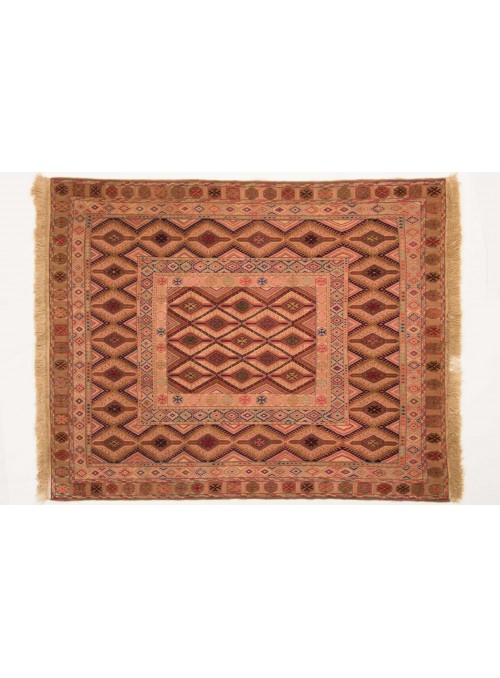 Teppich Kelim Mushwani Mehrfarbig 130x170 cm Afghanistan - Schurwolle