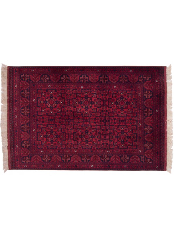 Teppich Belgique Braun 100x150 cm Afghanistan - 100% Schurwolle