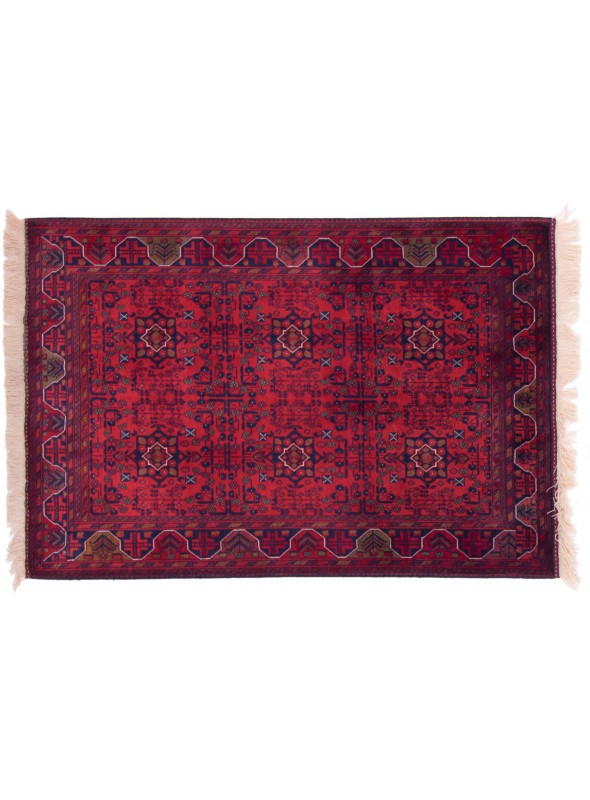 Teppich Belgique Braun 100x150 cm Afghanistan - 100% Schurwolle