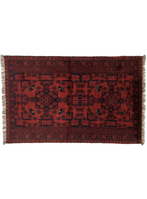 Carpet Khan Mohamadi Red 80x120 cm Afghanistan - 100% Wool