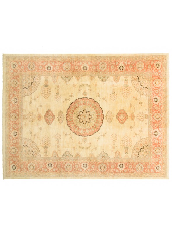 Teppich Chobi Beige 310x420 cm Afghanistan - 100% Hochlandschurwolle