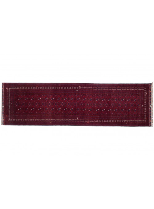 Teppich Kunduz Rot 80x290 cm Afghanistan - 100% Schurwolle