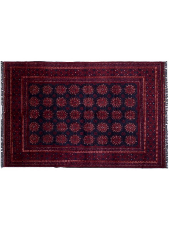 Carpet Kunduz Red 200x300 cm Afghanistan - 100% Wool