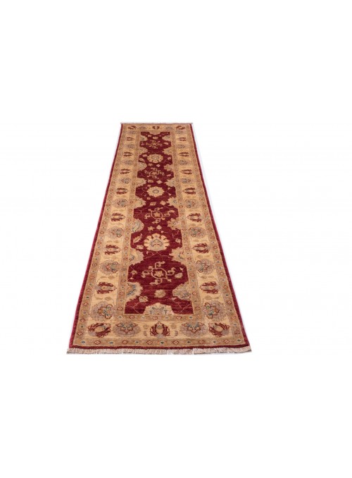 Teppich Chobi Rot 80x290 cm Afghanistan - 100% Hochlandschurwolle