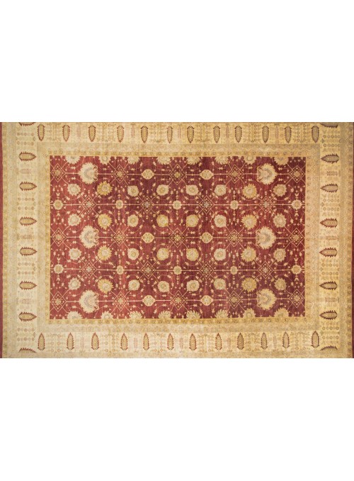 Teppich Chobi Rot 400x540 cm Afghanistan - 100% Hochlandschurwolle