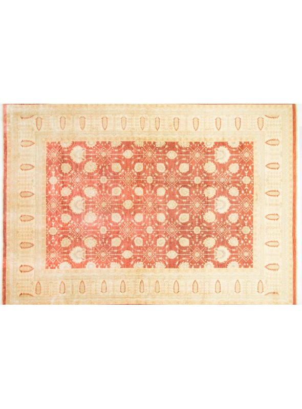 Teppich Chobi Rot 370x530 cm Afghanistan - 100% Hochlandschurwolle