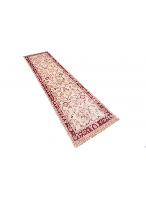 Carpet Chobi Beige 80x300 cm Afghanistan - 100% Highland wool