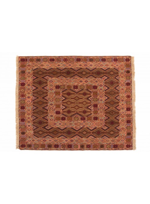 Teppich Kelim Mushwani Mehrfarbig 140x170 cm Afghanistan - Schurwolle