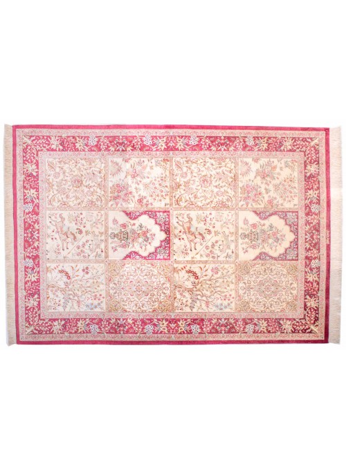 Carpet Kom Seide Beige 140x200 cm Iran - 100% Natural silk