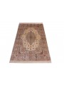 Teppich Ghom Seide Beige 100x150 cm Iran - 100% Naturseide