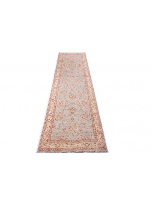 Teppich Chobi Grau 80x300 cm Afghanistan - 100% Hochlandschurwolle