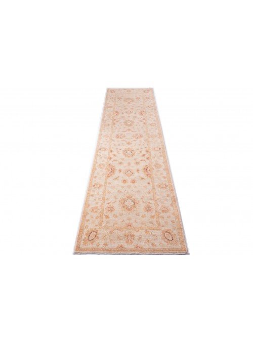 Carpet Chobi Beige 80x300 cm Afghanistan - 100% Highland wool