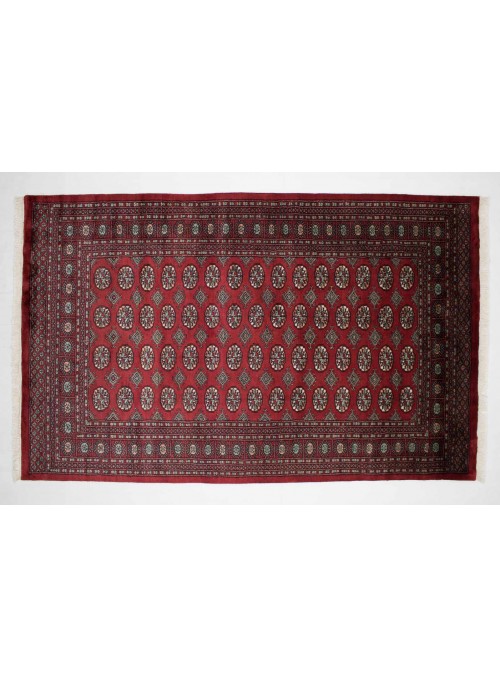 Teppich Buchara Rot 150x250 cm Pakistan - 100% Schurwolle