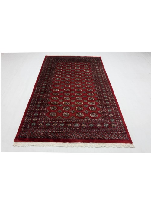 Teppich Buchara Rot 150x250 cm Pakistan - 100% Schurwolle