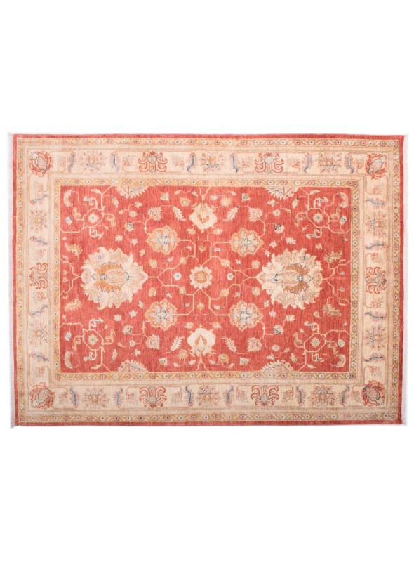 Teppich Chobi Beige 140x190 cm Afghanistan - 100% Hochlandschurwolle