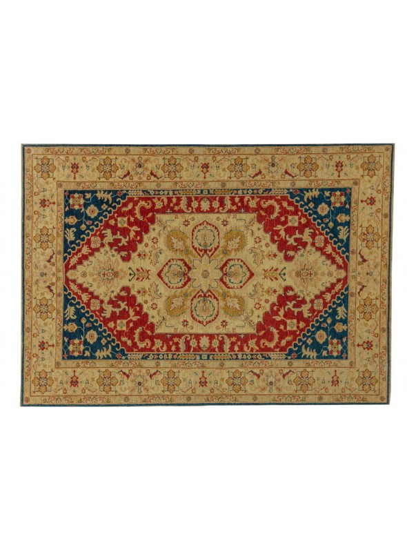 Teppich Chobi Beige 190x260 cm Afghanistan - 100% Hochlandschurwolle