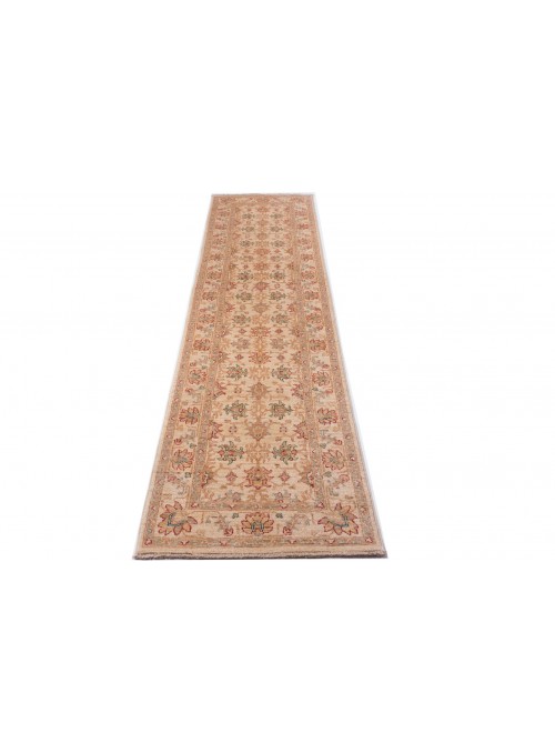 Carpet Chobi Beige 70x260 cm Afghanistan - 100% Highland wool