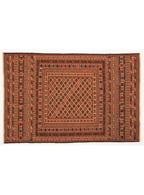 Carpet Kelim Mushwani Colorful 120x180 cm Afghanistan - Sheep wool