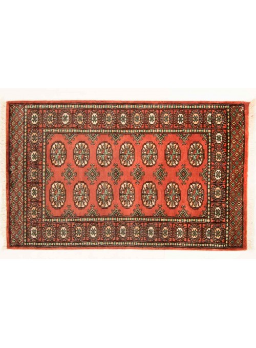 Teppich Buchara Orange 80x130 cm Pakistan - 100% Schurwolle