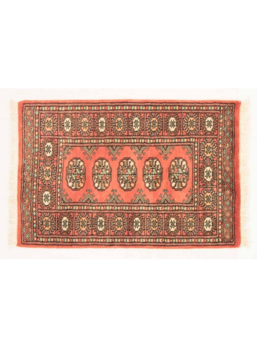 Teppich Buchara Orange 70x100 cm Pakistan - 100% Schurwolle