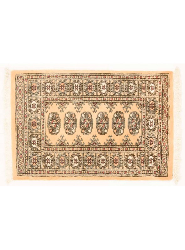 Teppich Buchara Beige 70x100 cm Pakistan - 100% Schurwolle