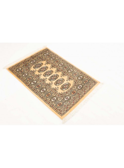Teppich Buchara Beige 70x100 cm Pakistan - 100% Schurwolle