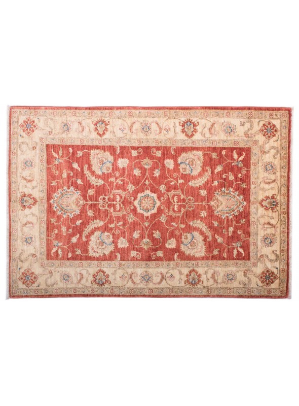 Teppich Chobi Rot 100x150 cm Afghanistan - 100% Hochlandschurwolle