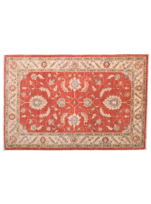 Teppich Chobi Rot 100x150 cm Afghanistan - 100% Hochlandschurwolle