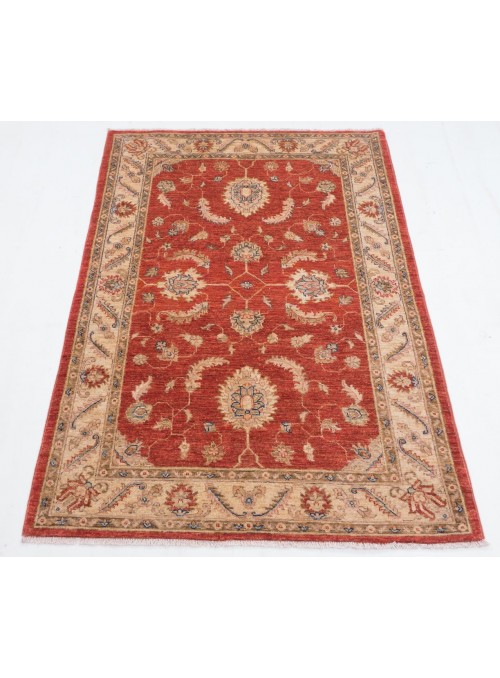 Teppich Chobi Rot 100x150 cm Afghanistan - 100% Hochlandschurwolle