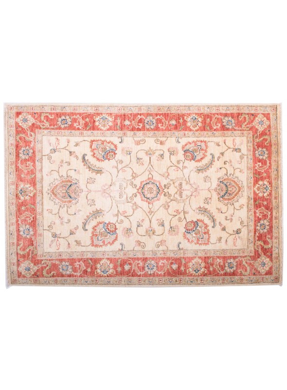 Teppich Chobi Rot 100x150 cm Afghanistan - 100% Hochlandschurwolle