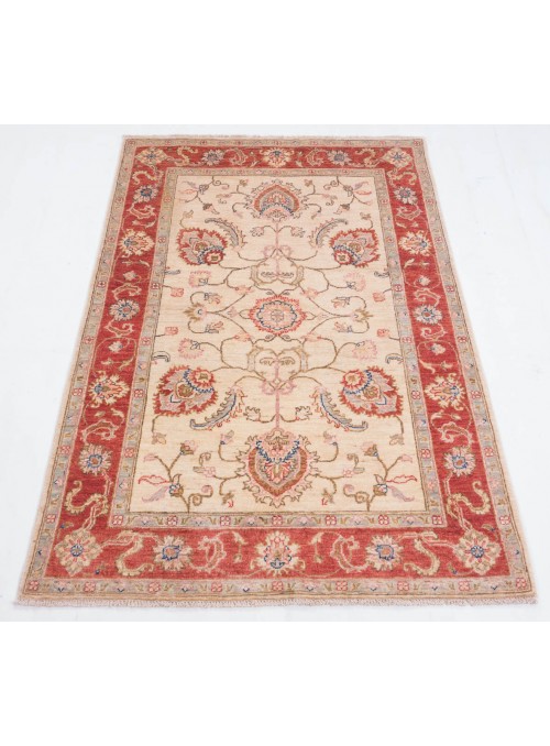 Carpet Chobi Beige 100x150 cm Afghanistan - 100% Highland wool