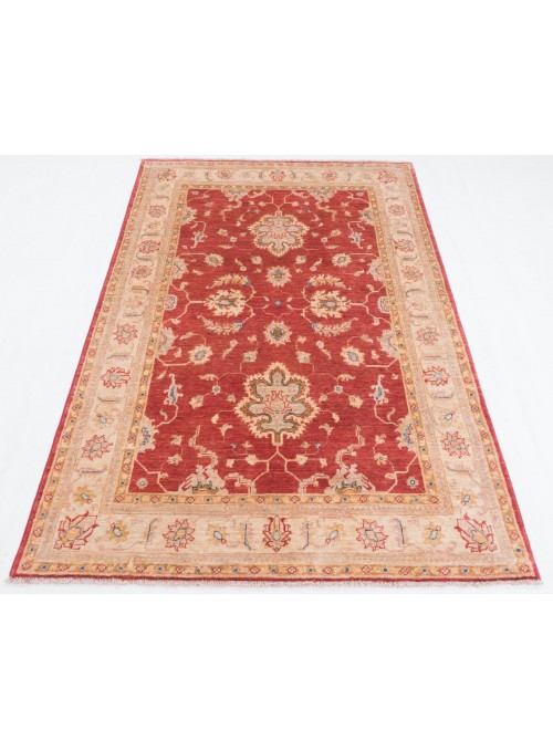 Teppich Chobi Rot 130x180 cm Afghanistan - 100% Hochlandschurwolle